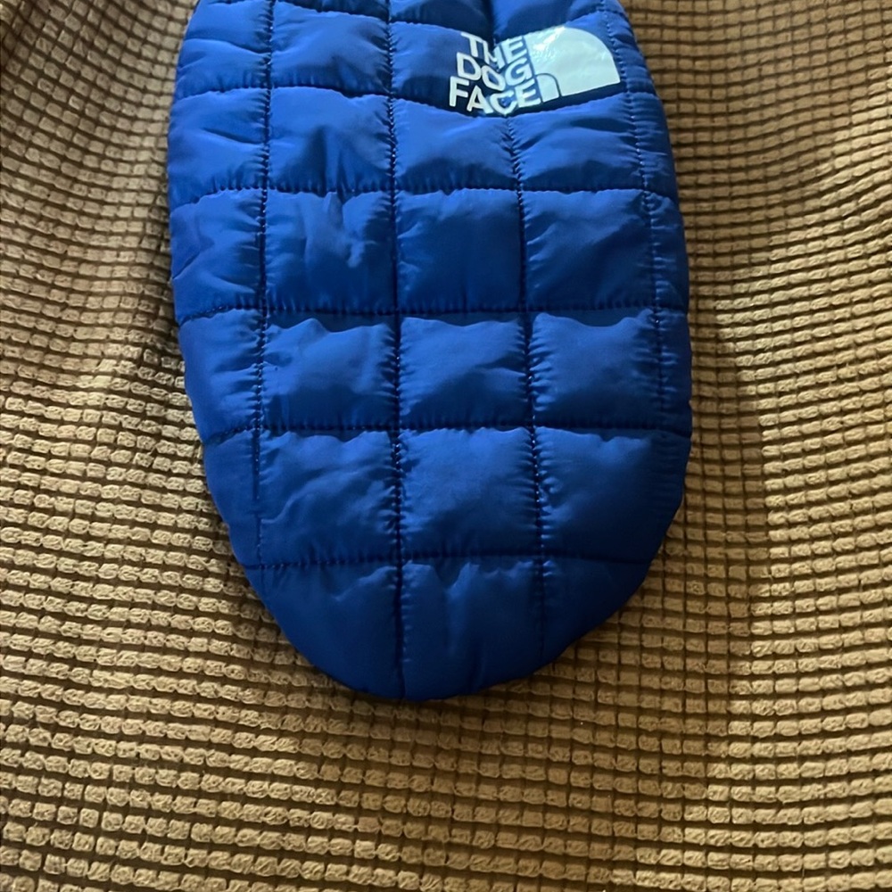 The Dog Face Royal Blue Quilted Pouch